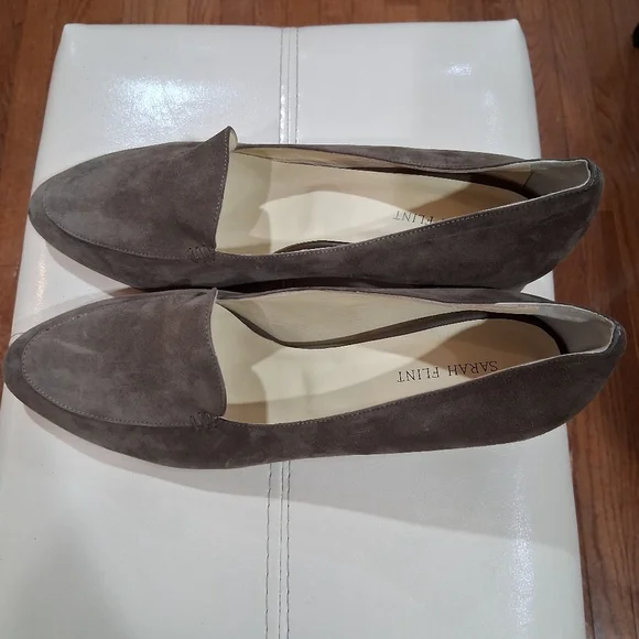 Sarah Flint Rosie Loafer in Taupe Suede Size 11 NWOT - Picture 8 of 10